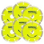 Pack 6 Disco Diamantado Segmentado 115mm Construcción - PATROLL A